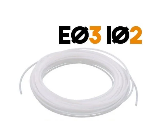 Teflón natural 3x2 PTFE Manguera 1M 100901034 C18