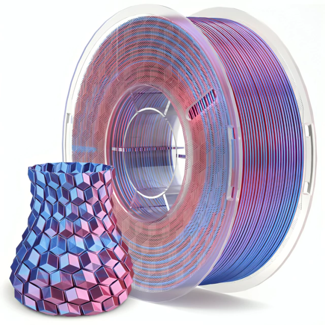 AZUL PURPURA SILK PLA Elegoo Filamento Diámetro 1,75mm 50.203.0284