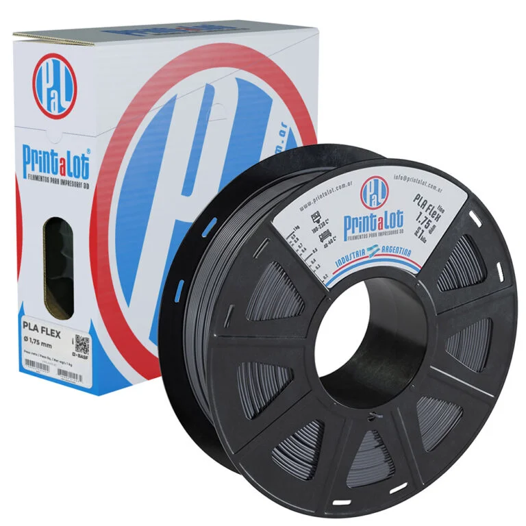 FLEXIBLE GRIS PLAFLEX PrintaLot x1KG Filamento 3D DIAMETRO 1,75mm (copia)