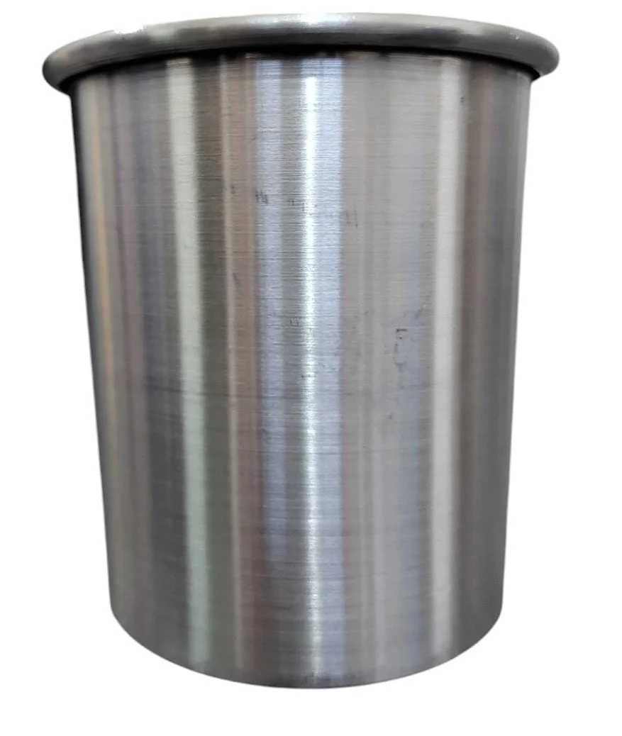 MOD 4 VASO ALUMINIO UN POCO DE RUIDO (SOLO VASO DE ALUMINIO SIN PIEZAS IMPRESAS,LAS MEDIDAS PUEDEN VARIAR) 500cm aprox